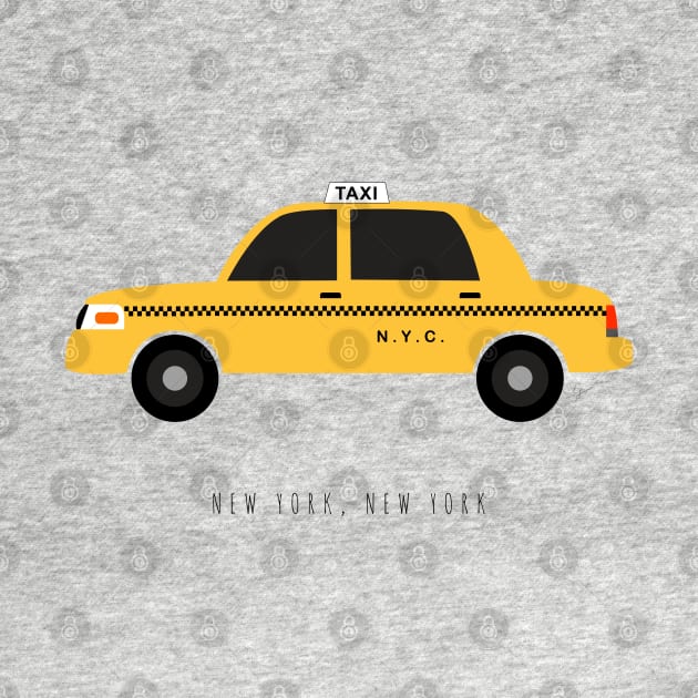 New York City, NYC Yellow Taxi Cab by lymancreativeco